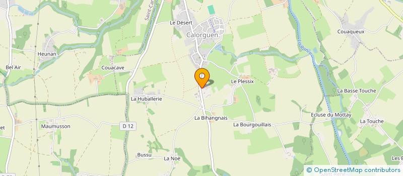 localisation de l'entreprise MONSIEUR GERARD BOTTINEAU à CALORGUEN