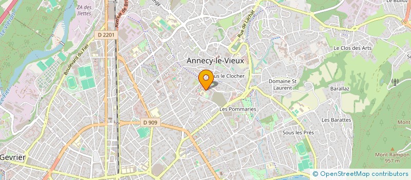 localisation de l'entreprise MONSIEUR GERARD BOTTON à ANNECY