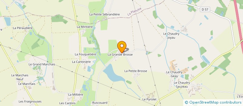 localisation de l'entreprise MONSIEUR GERARD BOUDAUD  VIEILLEVIGNE