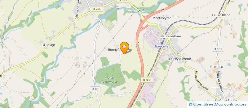 localisation de l'entreprise MONSIEUR GERARD BOUDOU  NAUCELLE