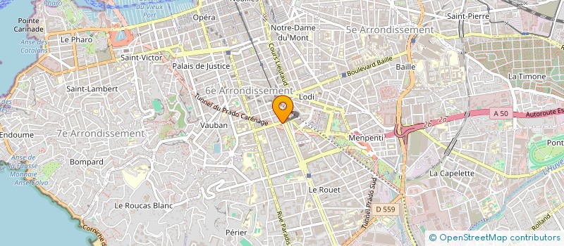localisation de l'entreprise MONSIEUR GERARD BOUDOURESQUES à MARSEILLE
