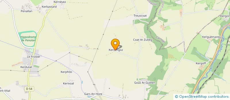 localisation de l'entreprise MONSIEUR GERARD BOULC'H  PLOUNEVEZEL