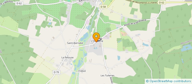 localisation de l'entreprise MONSIEUR GERARD BOULISSIERE à MOULIHERNE