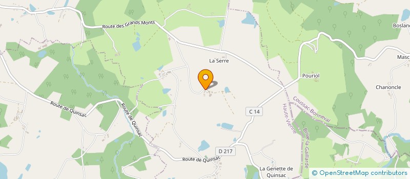 localisation de l'entreprise MONSIEUR GERARD BOURBON à ST YRIEIX LA PERCHE