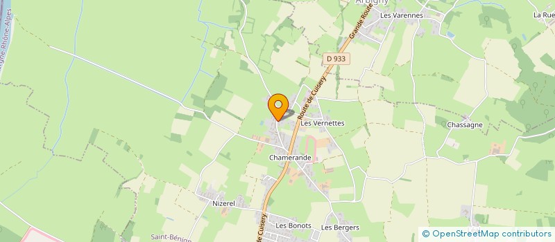 localisation de l'entreprise MONSIEUR GERARD BOURCET à SAINT-BENIGNE