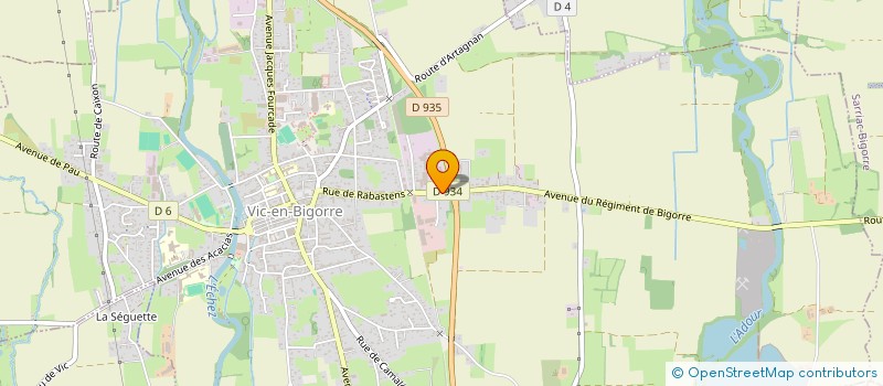 localisation de l'entreprise MONSIEUR GERARD BOURDEROU à VIC-EN-BIGORRE