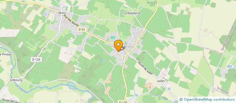 localisation de l'entreprise MONSIEUR GERARD BOURGERIE à BELLEVIGNE-EN-LAYON