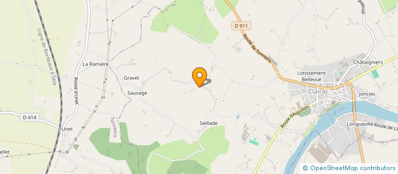 localisation de l'entreprise MONSIEUR GERARD BOURGES  CLAIRAC