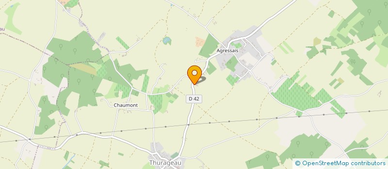 localisation de l'entreprise MONSIEUR GERARD BOURGUIGNON  THURAGEAU