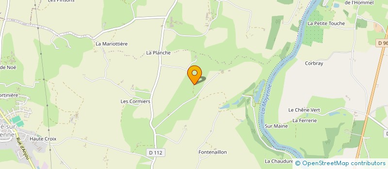 localisation de l'entreprise MONSIEUR GERARD BOURJOLAY  LA ROCHE-NEUVILLE