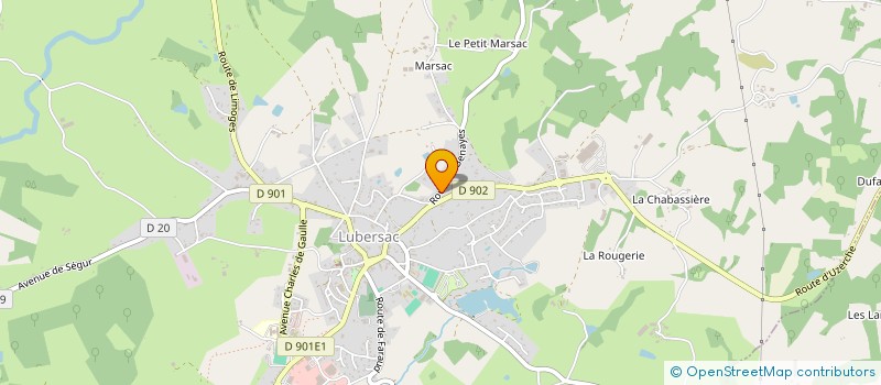 localisation de l'entreprise MONSIEUR GERARD BOURNAIX  LUBERSAC