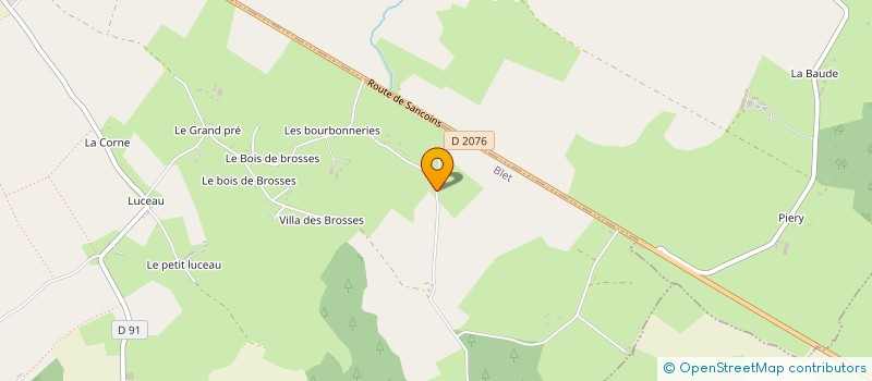 localisation de l'entreprise MONSIEUR GERARD BOURRET  BLET