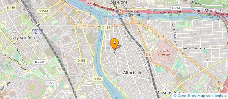 localisation de l'entreprise MONSIEUR GERARD BOUTET à ALFORTVILLE