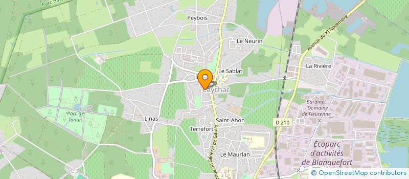 localisation de l'entreprise MONSIEUR GERARD BOUTET à BLANQUEFORT