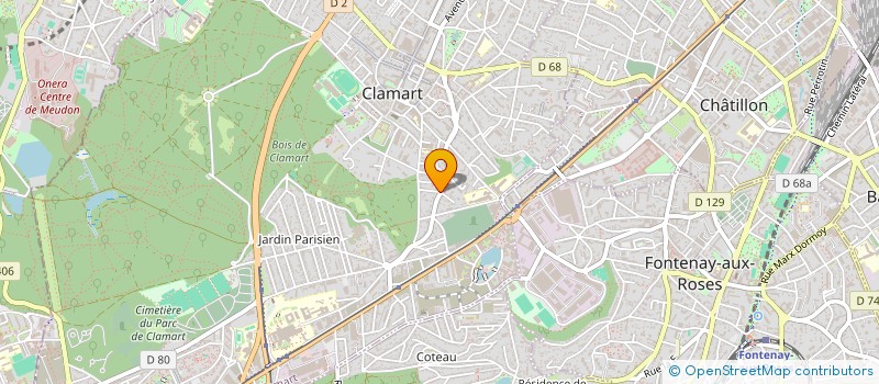 localisation de l'entreprise MONSIEUR GERARD BOUYER à CLAMART