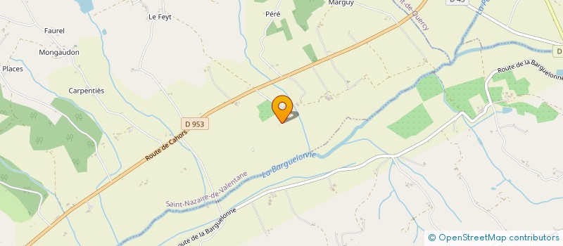 localisation de l'entreprise MONSIEUR GERARD BOUYSSOU  SAINT-NAZAIRE-DE-VALENTANE