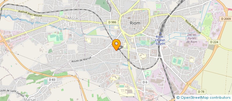 localisation de l'entreprise MONSIEUR GERARD BOYER  RIOM