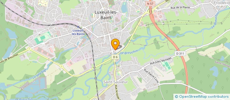 localisation de l'entreprise MONSIEUR GERARD BRAGANTI à LUXEUIL-LES-BAINS