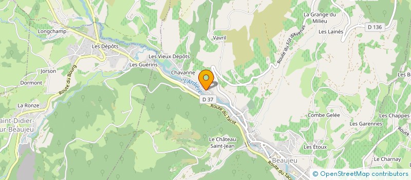 localisation de l'entreprise MONSIEUR GERARD BREDA  BEAUJEU