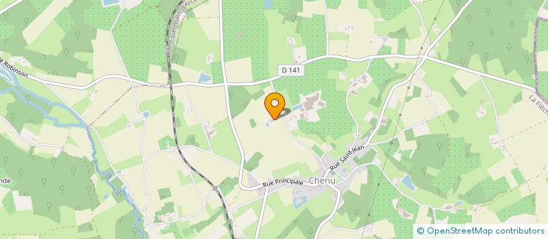 localisation de l'entreprise MONSIEUR GERARD BREDARD  CHENU