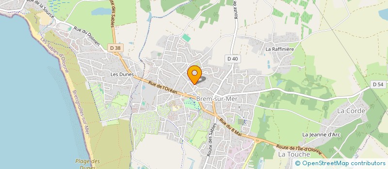 localisation de l'entreprise MONSIEUR GERARD BRET à BREM-SUR-MER