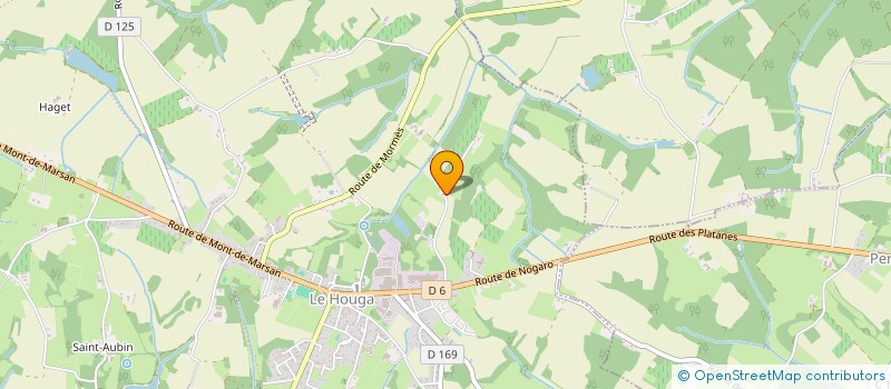 localisation de l'entreprise MONSIEUR GERARD BRETHOUS  LE HOUGA