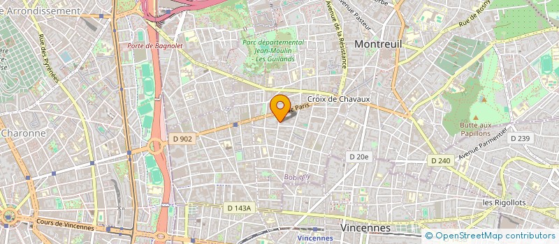 localisation de l'entreprise MONSIEUR GERARD BREVIERE à MONTREUIL