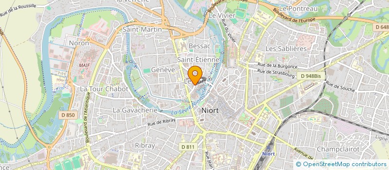 localisation de l'entreprise MONSIEUR GERARD BRIMBOEUF  NIORT