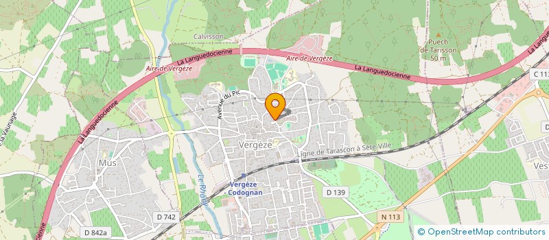 localisation de l'entreprise MONSIEUR GERARD BRINO  VERGEZE