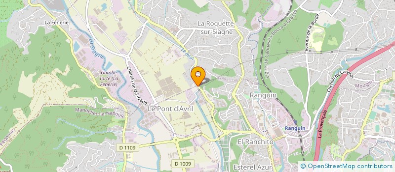 localisation de l'entreprise MONSIEUR GERARD BRIQUET à LA ROQUETTE-SUR-SIAGNE