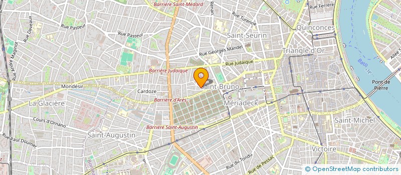 localisation de l'entreprise MONSIEUR GERARD BRISSET à BORDEAUX