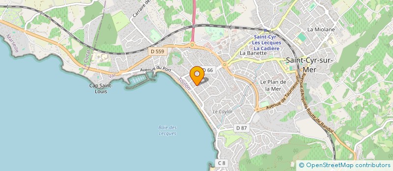 localisation de l'entreprise MONSIEUR GERARD BROSSIER à SAINT-CYR-SUR-MER