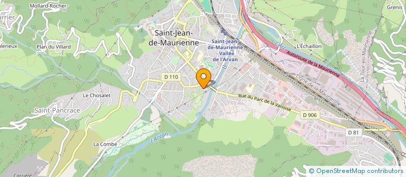 localisation de l'entreprise MONSIEUR GERARD BRUN à SAINT-JEAN-DE-MAURIENNE