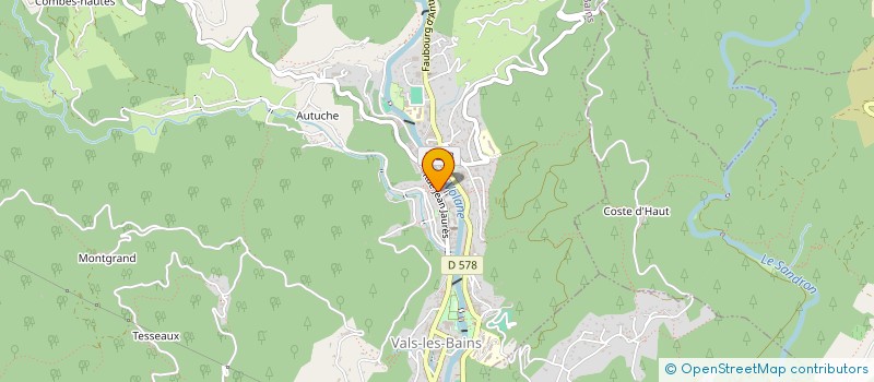 localisation de l'entreprise MONSIEUR GERARD BRUN à VALS-LES-BAINS