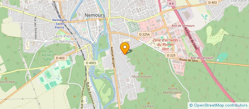 localisation de l'entreprise MONSIEUR GERARD BRUNET  NEMOURS