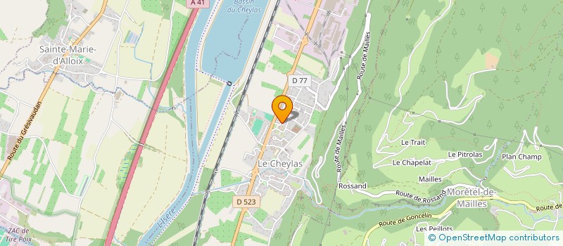 localisation de l'entreprise MONSIEUR GERARD BRUTIN  LE CHEYLAS