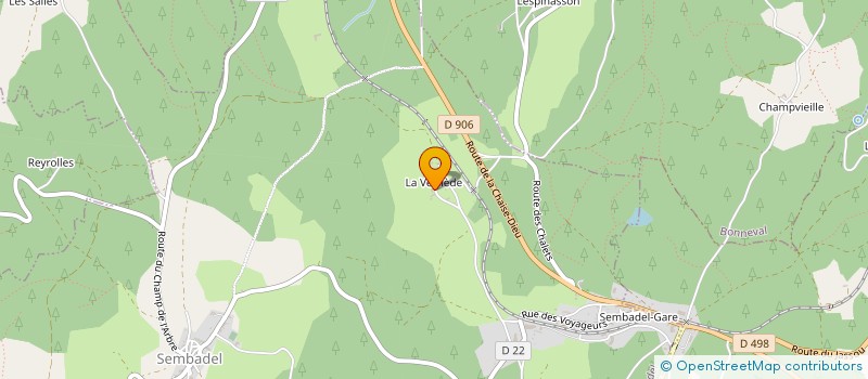 localisation de l'entreprise MONSIEUR GERARD BUFFAY  LA CHAPELLE-GENESTE