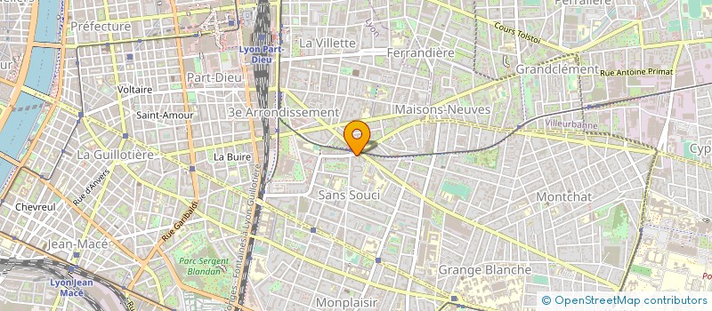 localisation de l'entreprise MONSIEUR GERARD BUILLON à LYON