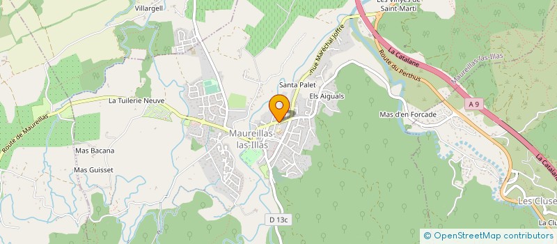 localisation de l'entreprise MONSIEUR GERARD BUJETTE  MAUREILLAS-LAS-ILLAS