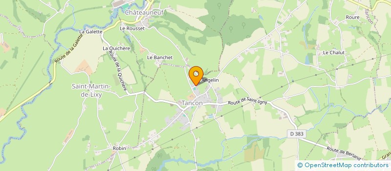 localisation de l'entreprise MONSIEUR GERARD BURNICHON  TANCON