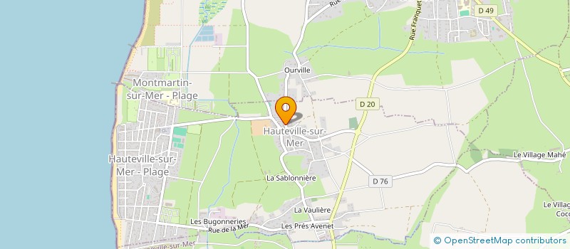 localisation de l'entreprise MONSIEUR GERARD BUTLINGAIRE  HAUTEVILLE-SUR-MER