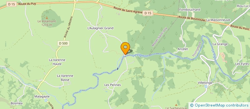 localisation de l'entreprise MONSIEUR GERARD CACHARD à LE MAZET SAINT VOY