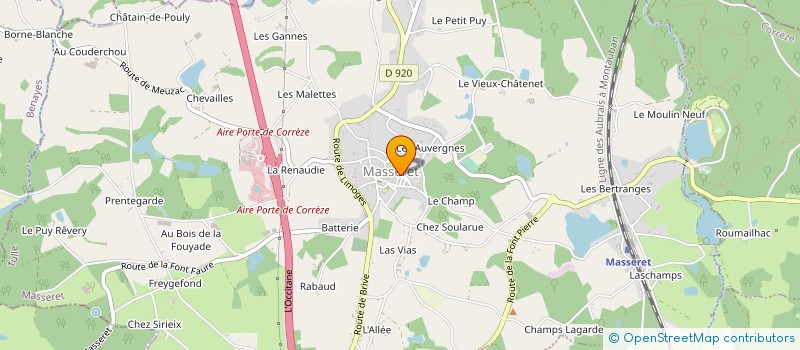 localisation de l'entreprise MONSIEUR GERARD CADET  MASSERET