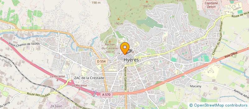 localisation de l'entreprise MONSIEUR GERARD CADROYE  HYERES