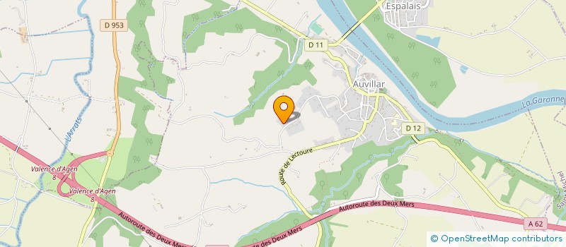 localisation de l'entreprise MONSIEUR GERARD CAGNATI  AUVILLAR