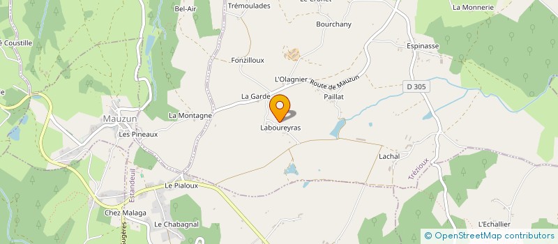 localisation de l'entreprise MONSIEUR GERARD CAILLET à TREZIOUX