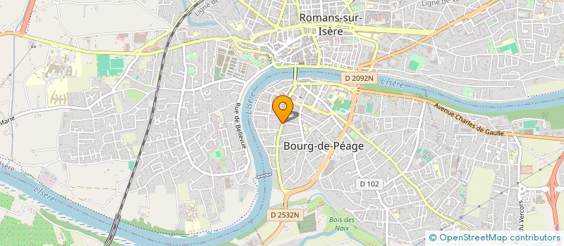 localisation de l'entreprise MONSIEUR GERARD CAILLET  BOURG-DE-PEAGE