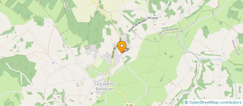 localisation de l'entreprise MONSIEUR GERARD CALMETTES  LA CAPELLE-BALAGUIER