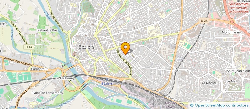 localisation de l'entreprise MONSIEUR GERARD CALS à BEZIERS
