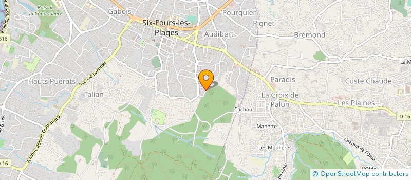 localisation de l'entreprise MONSIEUR GERARD CALSAMILIA à SIX-FOURS-LES-PLAGES